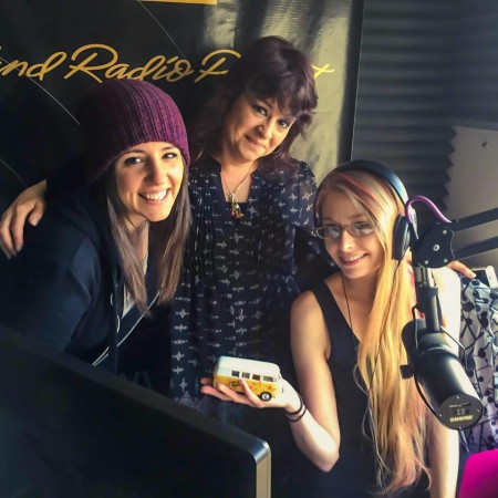 Sarah, Kelly, and I at Portland Radio Project.